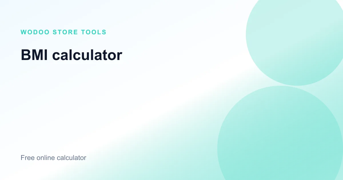 Free online BMI calculator for body mass index and healthy weight range