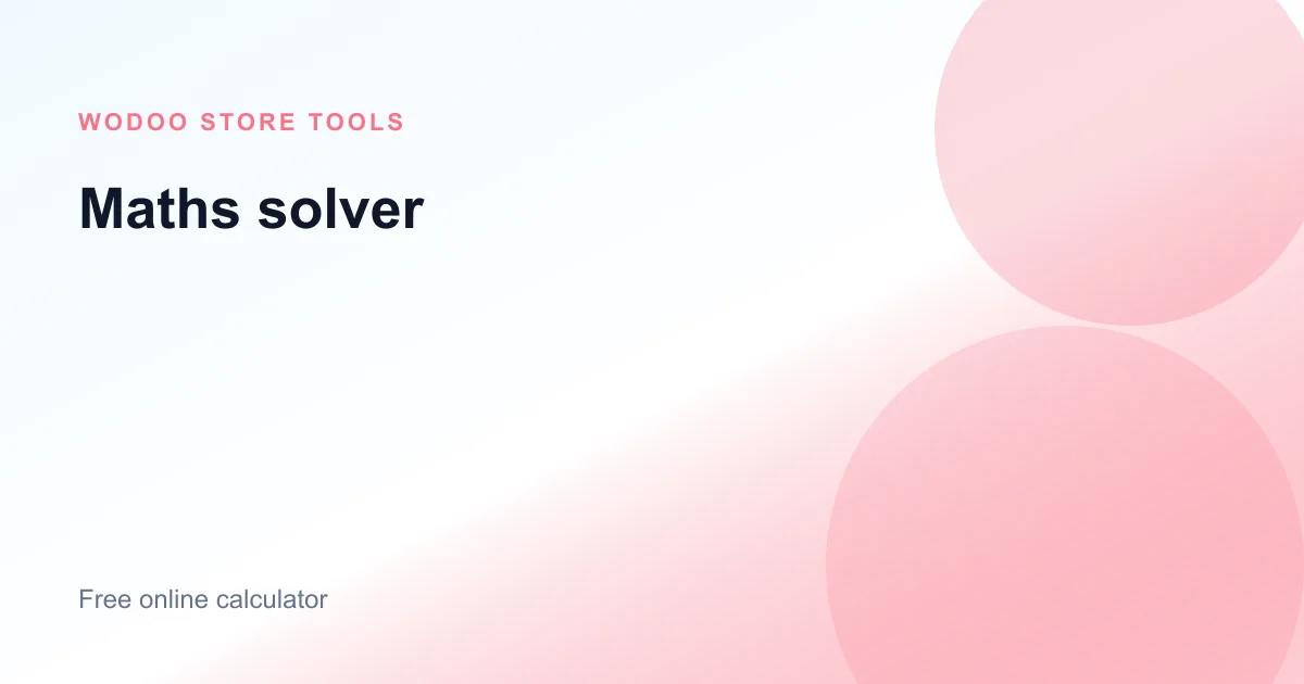 Free online maths solver calculator for arithmetic expressions