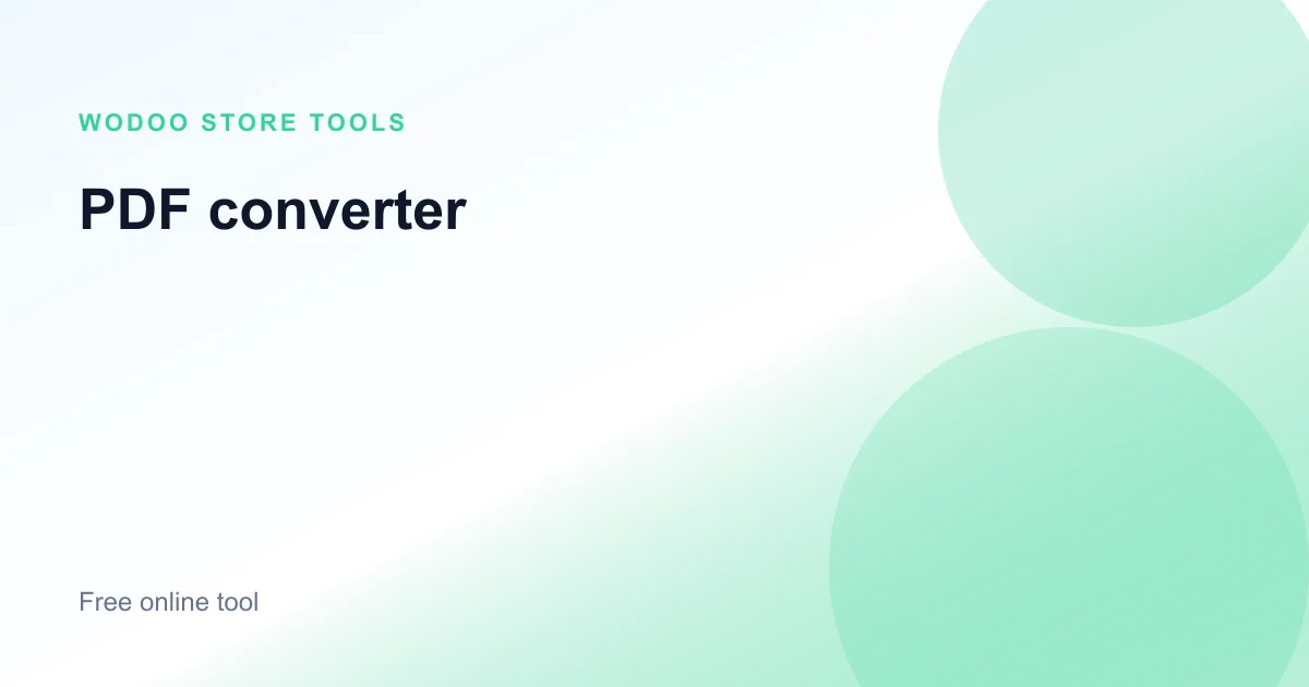 Free online PDF converter for text and images