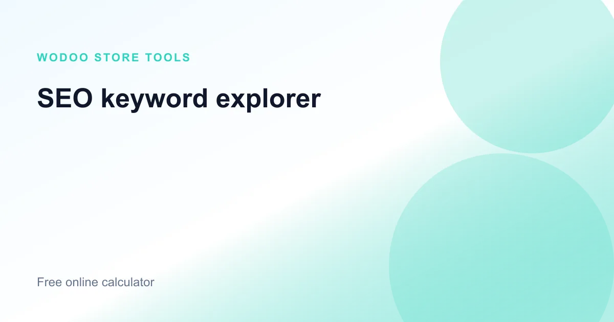 Free online SEO keyword explorer for long-tail ideas and search intent clusters