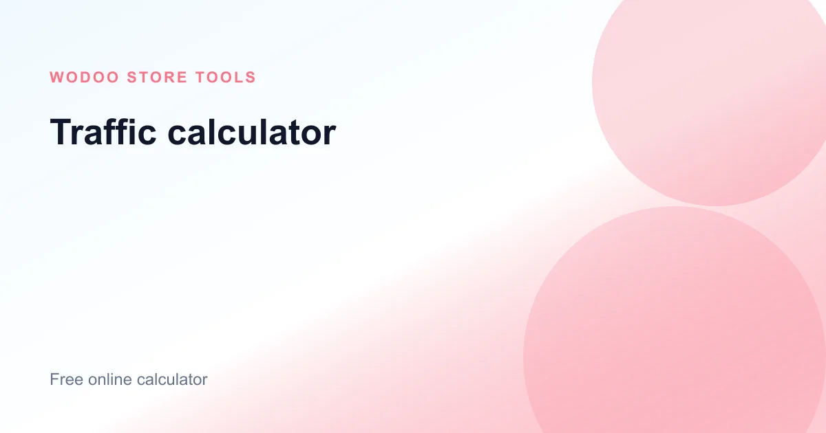 Free online traffic calculator for visitors needed to hit ecommerce profit goals